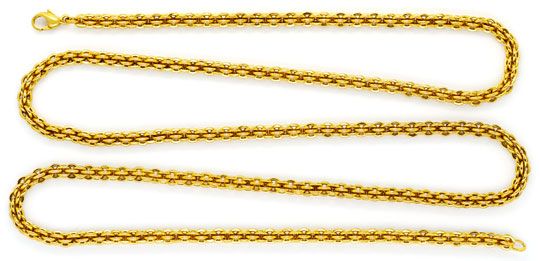Foto 1 - Sehr seltene Himbeer Ringe Gold Kette Collier Gelb Gold, K2317